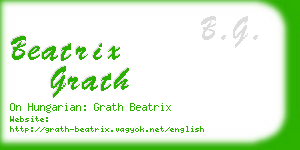 beatrix grath business card